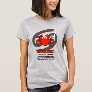 T-shirt Cancer Le crabe rouge zodiaque astrologique signe