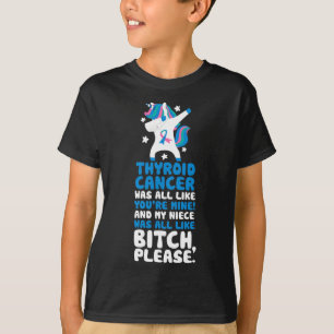 T-shirt Cancer Ma nièce S'il vous plaît licorne