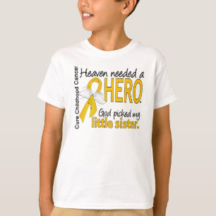 T-shirt Cancer nécessaire d'enfance de petite soeur de