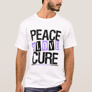 T-shirt Cancer Peace Love Cure