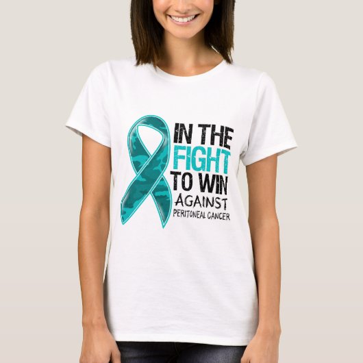 T-shirt Cancer péritonéal - Lutte pour gagner (Devant)