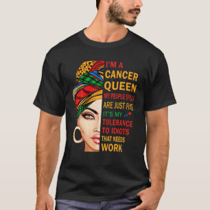 T-shirt Cancer Queen My People Compétences Anniversaire Zo