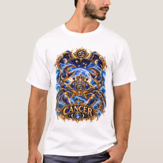 T-shirt Cancer Signe du Zodiaque – Astrologie Luxueuse du