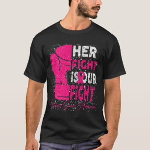 T-shirt Cancer Son Combat Est Notre Combat Sensibilisation
