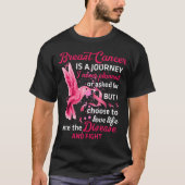 T-shirt Cancer Warrior Tee, Hummingbird Cancer du sein (Devant)