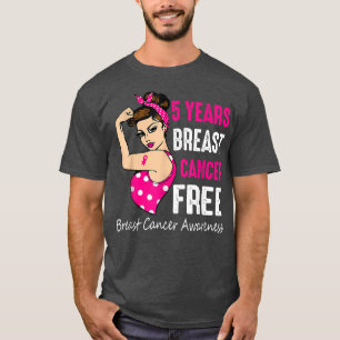 T-shirt Cancervère mammaire 5 ans Riveter Ribbon Breast