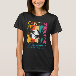 T-shirt Cancun 2022 Squad Retro Cancun 2022 Beach Squad