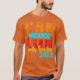 T-shirt Cancun 2023 Mexique Couple d'été de famille corres