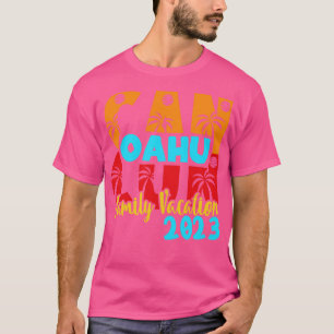 T-shirt Cancun 2023 Oahu Été Famille Couple Correspondant