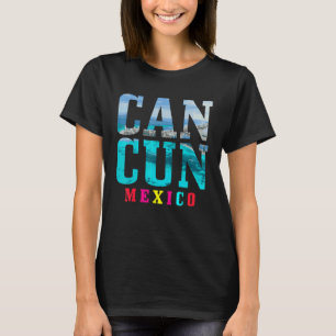 T-shirt Cancun Mexico Beach Summer Vacances Souvenir
