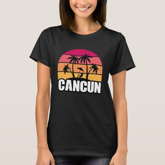 T-shirt Cancun Mexico Cancun Travel Vacation Souvenir (Devant)
