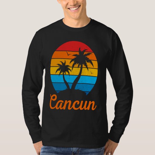 T-shirt Cancun Mexico Family Vacation Beach Tropical (Devant)