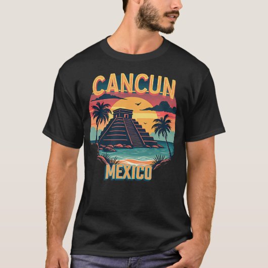 T-shirt Cancun Mexique (Devant)