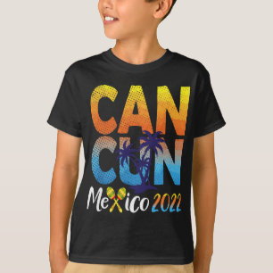 T-shirt Cancun Mexique 2022 Souvenir Matching Famille Vaca