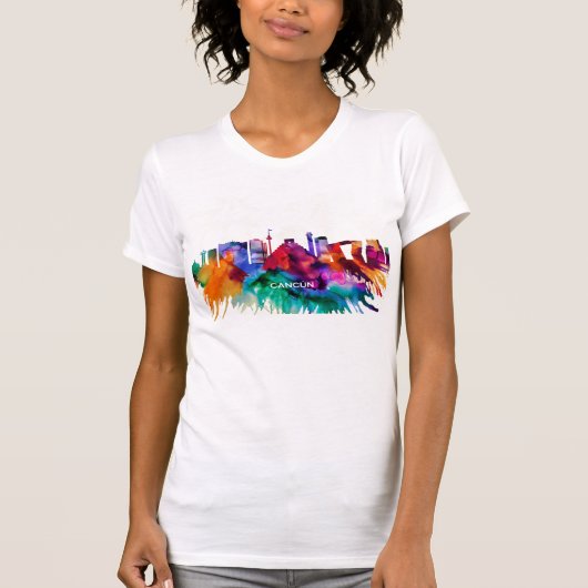 T-shirt Cancun Skyline (Devant)