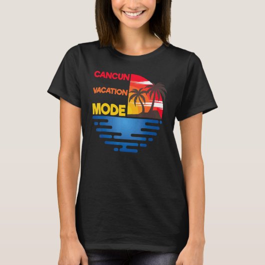 T-shirt Cancun Vacances Mode Matchig Group Design (Devant)