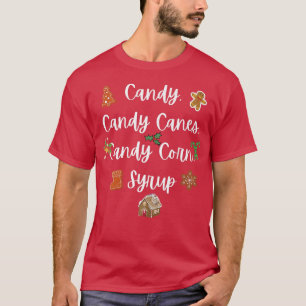 T-SHIRT CANCY, SUCRES DE CANNE, CANDY CORN, SYRUP, NOËL X