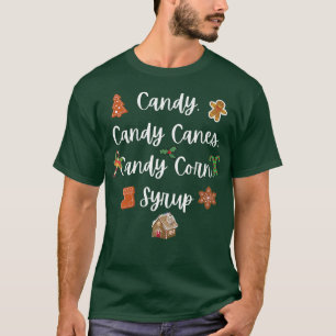 T-SHIRT CANCY, SUCRES DE CANNE, CANDY CORN, SYRUP, NOËL X