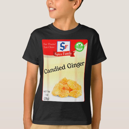 T-shirt Candied Ginger Condiment Holiday Sce Group Costume (Devant)