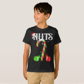 T-shirt Candy Cane Chest Nuts Couples Funny Chestnuts Xmas (Devant entier)