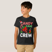 T-shirt Candy Cane Crew Christmas Funny Xmas Matching Fami (Devant entier)