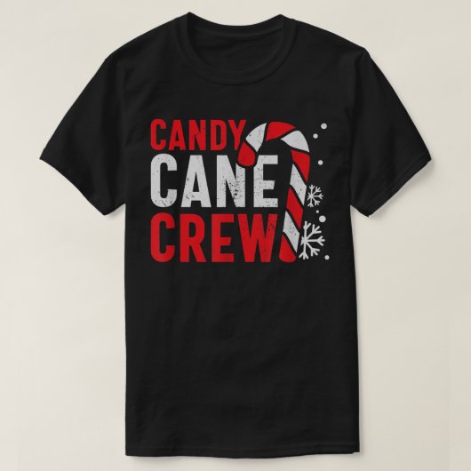 T-shirt Candy Cane Crew Peppermint Funny Christmas Xmas Pa (Design devant)