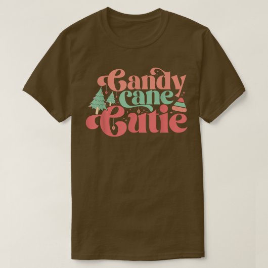 T-shirt Candy Cane Cutie (Design devant)