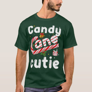 T-shirt Candy Cane Cutie Christmasfor Girls Toddler Kids 