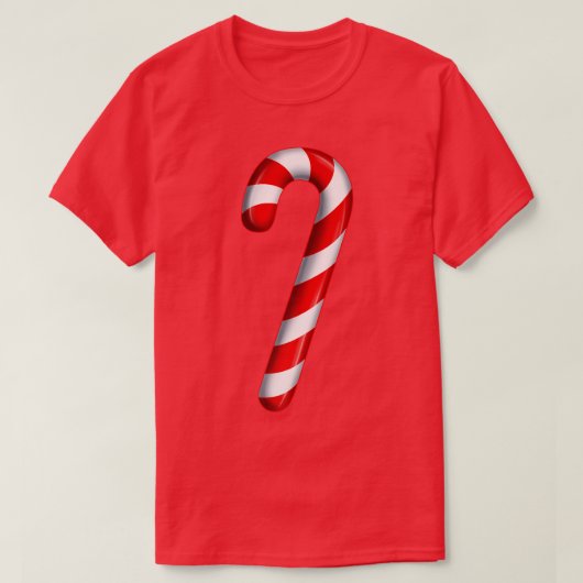 T-shirt Candy Cane Merry and Bright Red and White Candy Co (Design devant)
