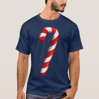 T-shirt Candy Cane Merry and Bright Red and White Candy Co