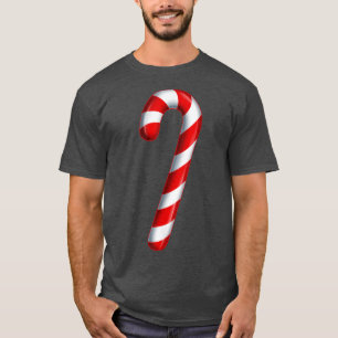 T-shirt Candy Cane Merry and Bright Red and White Candy Co