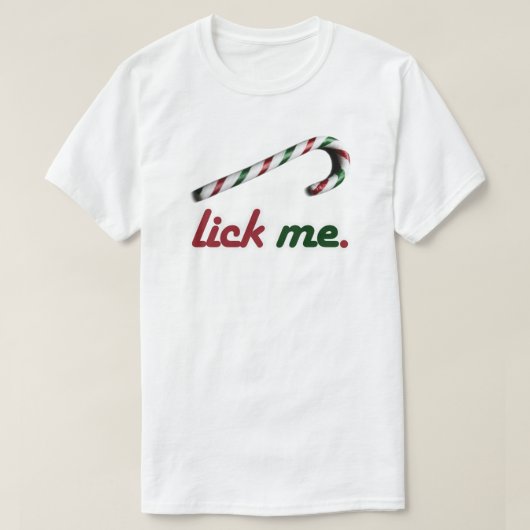 T-SHIRT CANDY CANE SUCE-MOI (Design devant)