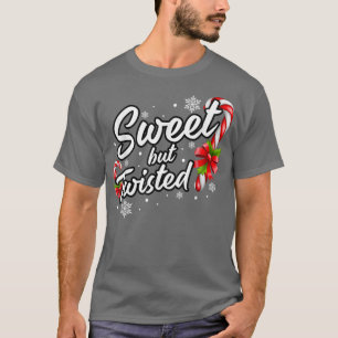 T-shirt Candy Cane, Sucré Mais Drôle Noël Tordu
