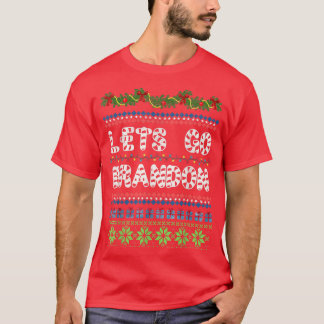 T-shirt Candy Canes GoBrandon Sarcastic Meme Ugly Christma