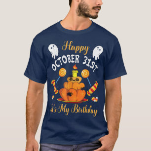 T-shirt Candy Corn Citrouille Fantôme Joyeux 31 octobre C'