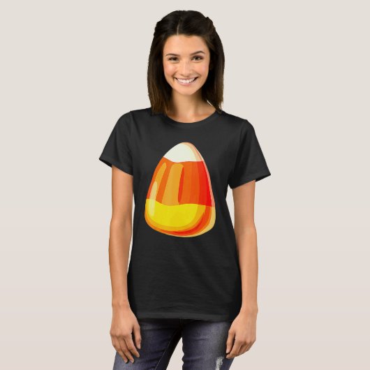 T-shirt Candy Corn Costume Last Minute Lazy Party (Devant entier)