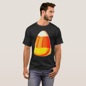 T-shirt Candy Corn Costume Last Minute Lazy Party (Devant entier)