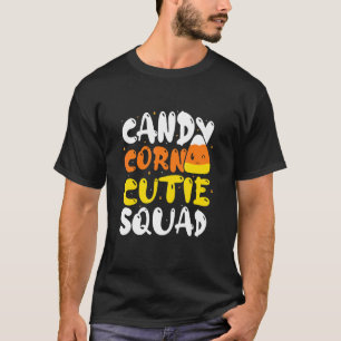T-shirt Candy Corn Cutie Squad Jour d'Halloween avec des b