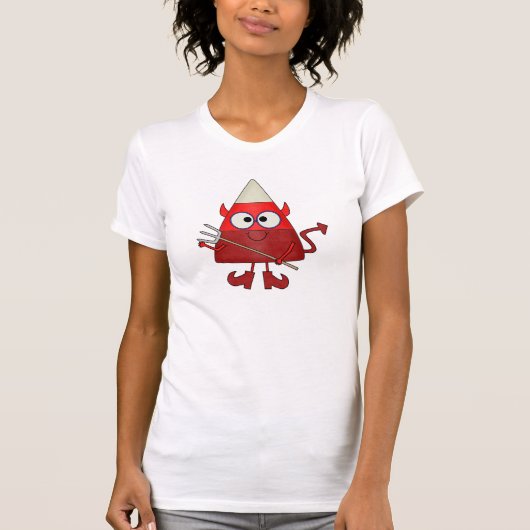 T-shirt Candy Corn Devil Halloween (Devant)
