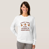 T-shirt Candy Corn Halloween (Devant entier)