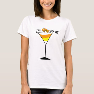 T-shirt Candy Corn Martini Tee - shirt