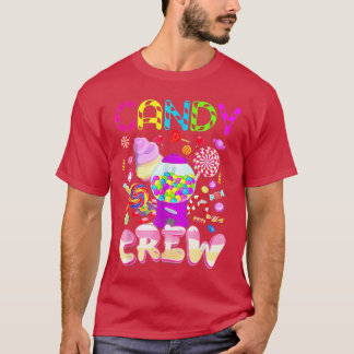 T-shirt Candy Crew Costume Halloween Kids Boy Girls Sweet 