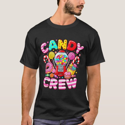 T-shirt Candy Crew Matching Group Colorful Sweets Party (Devant)