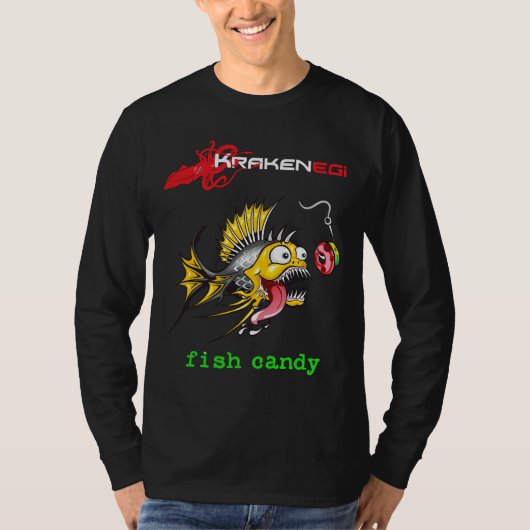 T-shirt Candy de poisson Kraken (Devant)