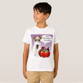 T-shirt Candy Halloween Fox fil Terrier (Devant entier)