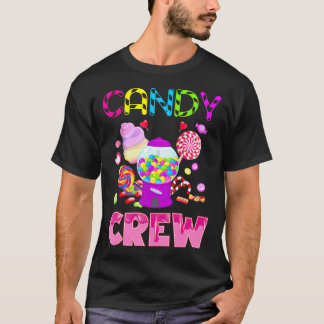 T-shirt Candy Land Candy Décorations d'équipage Sweetie Ca