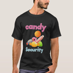 T-shirt Candy Sécurité drôle Halloween Lollipop Candy Long