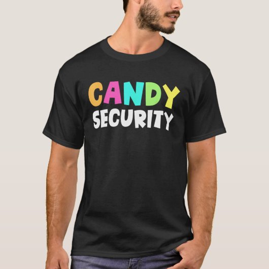T-shirt Candy Sécurité Halloween Costume 1 (Devant)