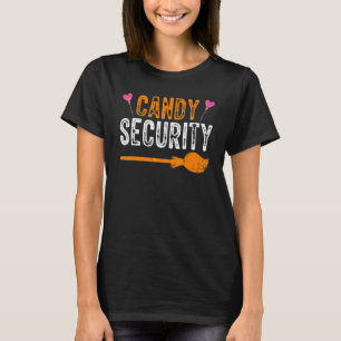 T-shirt Candy Sécurité Halloween Costume parent Maman Papa