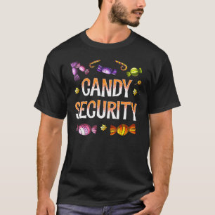 T-shirt Candy Sécurité Parents Halloween Costume Maman Pap